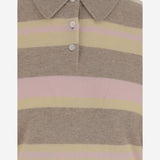 POLO IN CASHMERE A RIGHE W30310JM TAUPCO GUEST IN RESIDENCE 