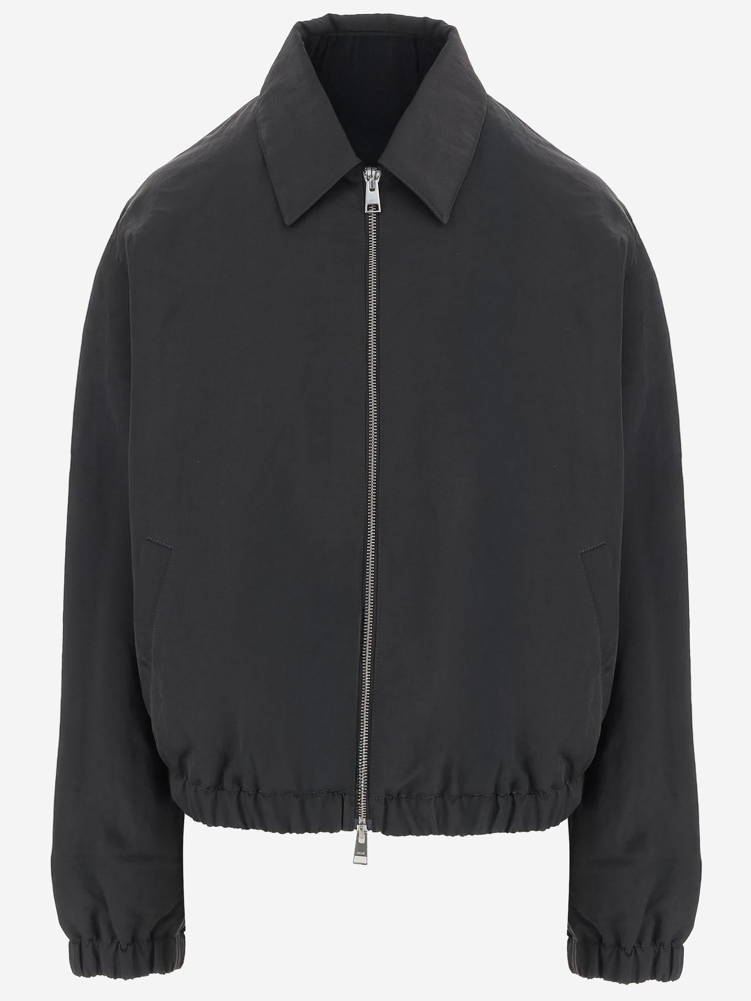 GIACCA BLOUSON ADC IN NYLON CON ZIP HJK831PA0035 020 AMI 