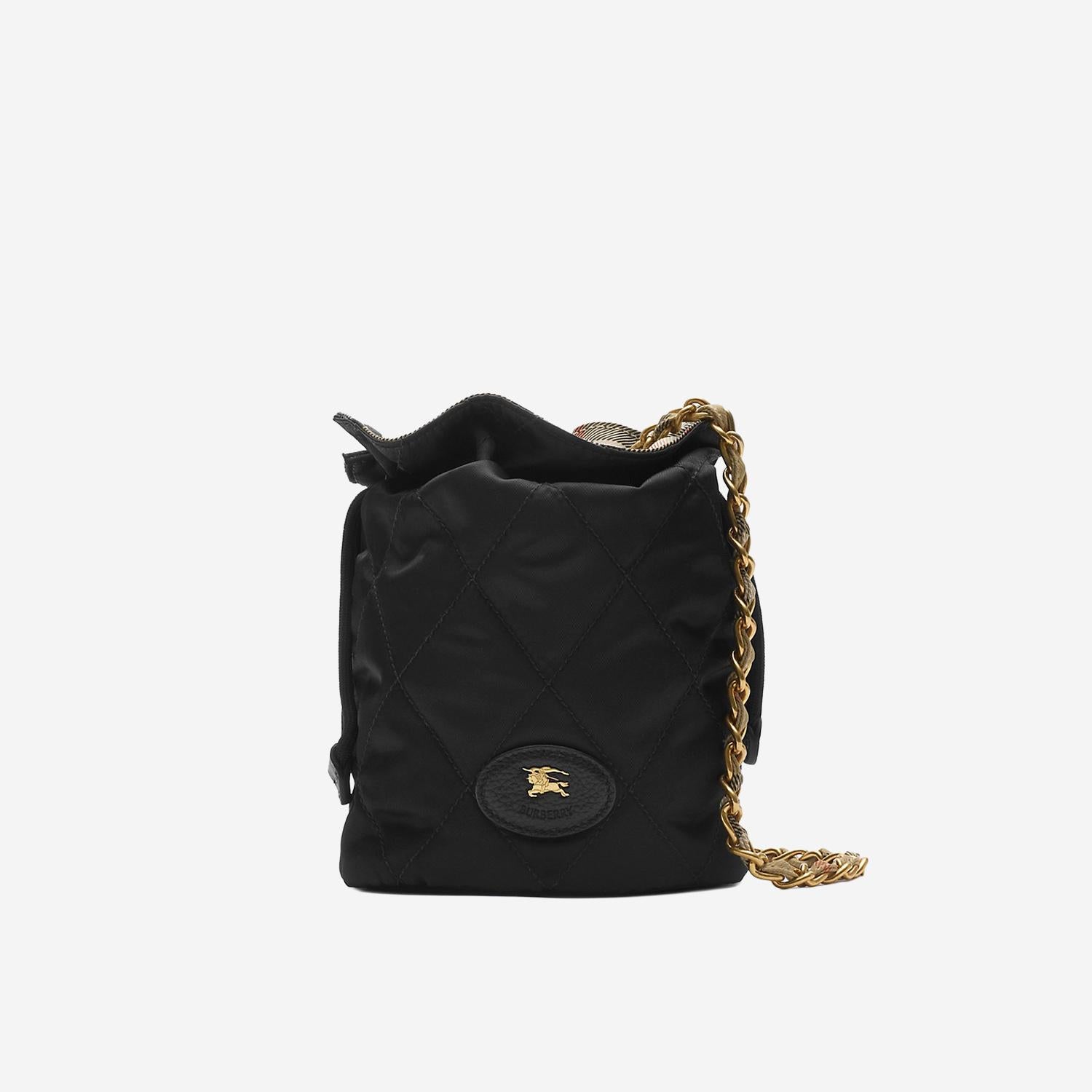 POCHETTE CON CATENA HORSESHOE 8121345 BLACK BURBERRY 