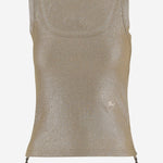 CANOTTA IN VISCOSA CON LOGO 8118927 LIGNUMBROWN BURBERRY 