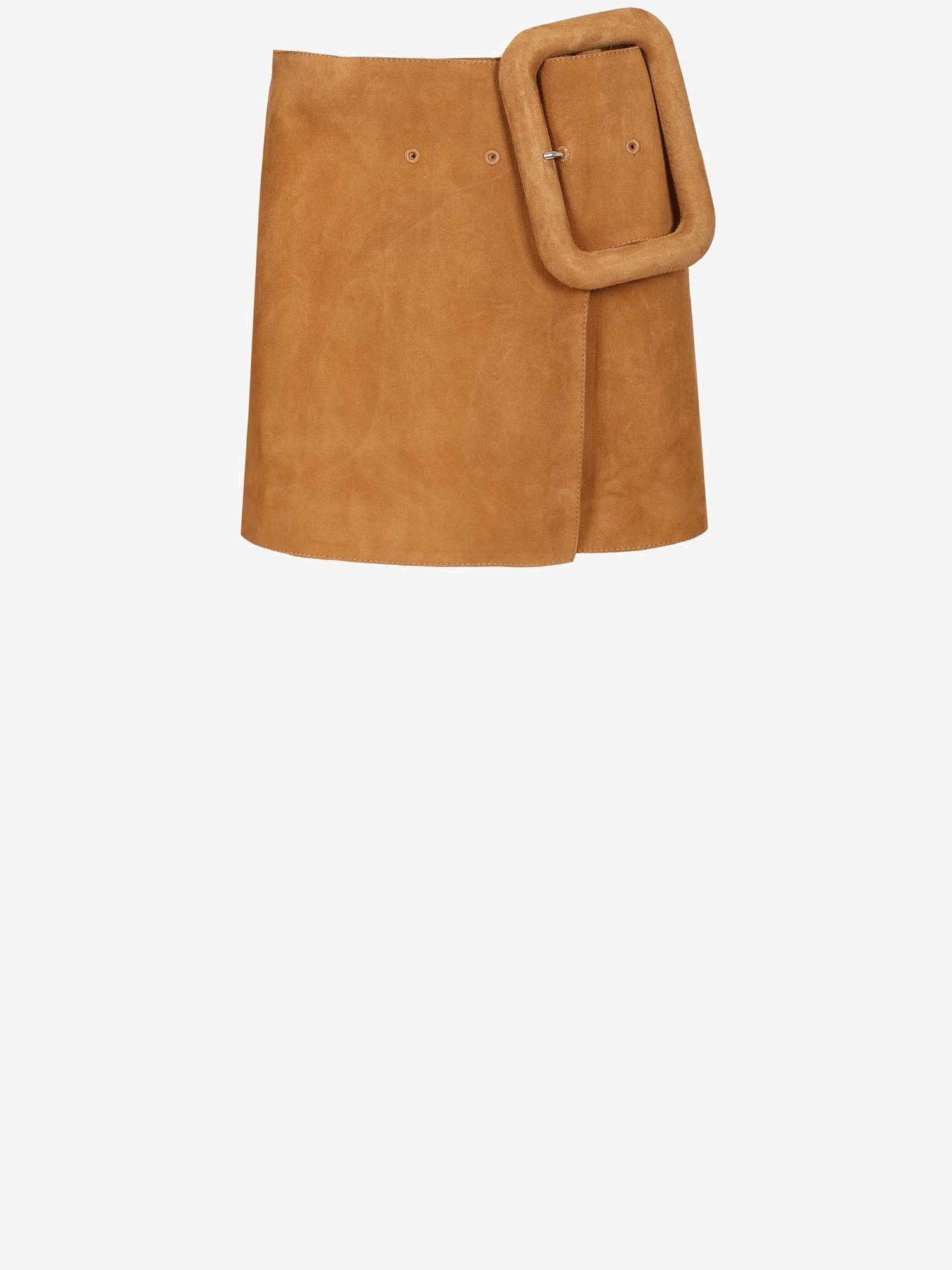 GONNA IN SUEDE CON MAXI FIBBIA FSK464LH0059 236 AMI 