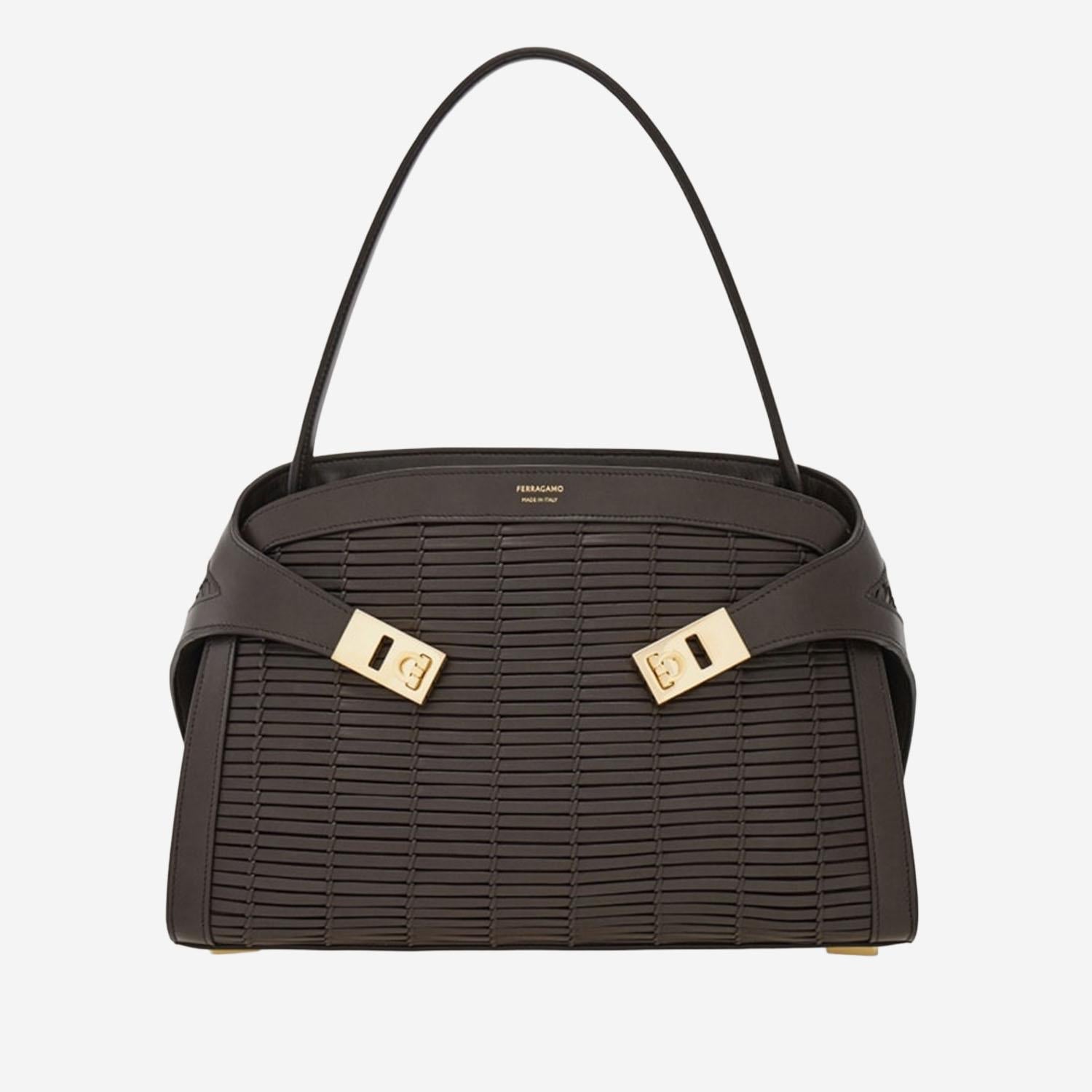 BORSA A SPALLA HUG SOFT IN PELLE 21A674 002 SALVATORE FERRAGAMO 