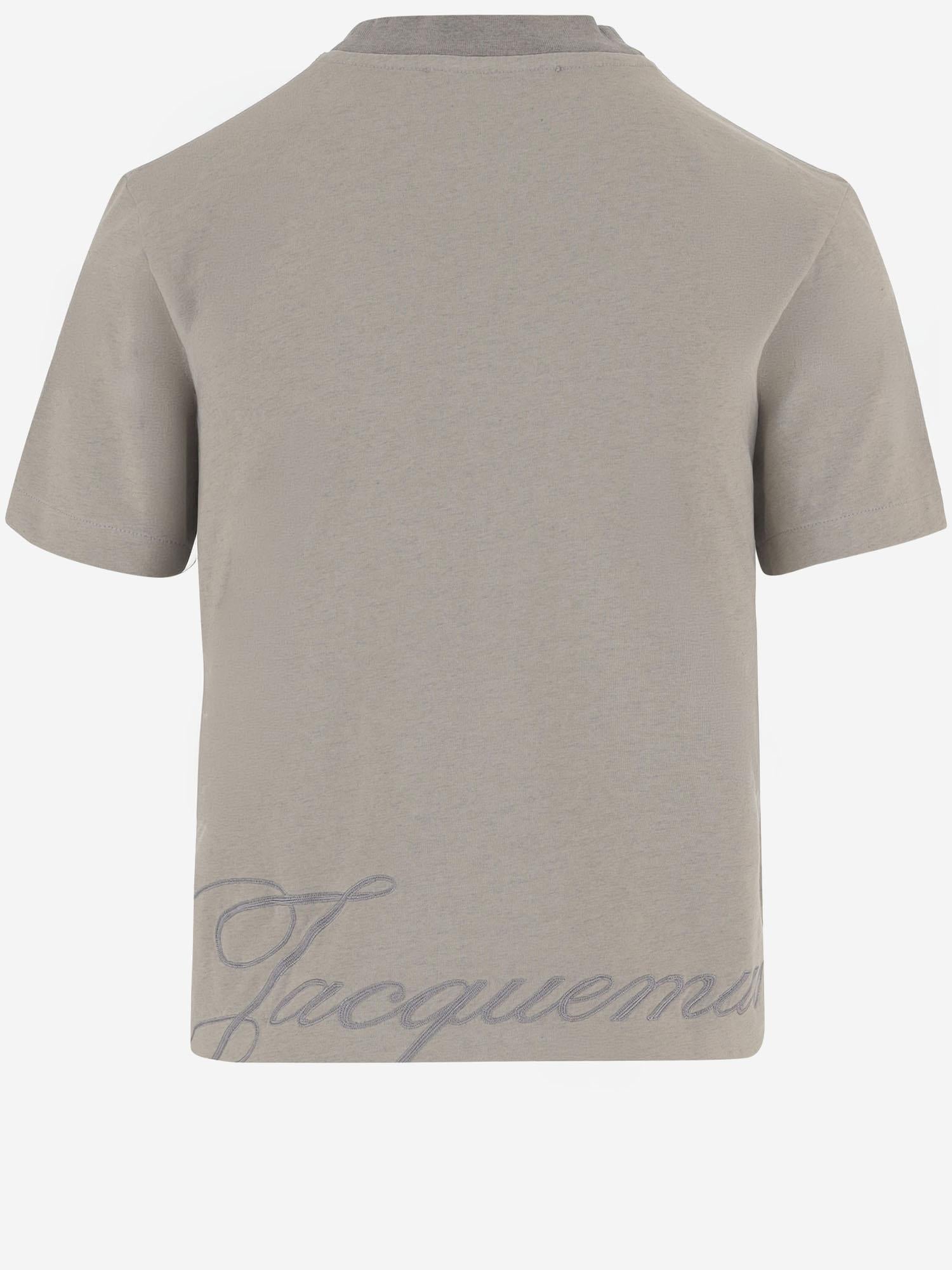 T-SHIRT IN COTONE CON LOGO POSTERIORE TSW00578AJ00029 9CL JACQUEMUS 