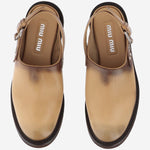 Sabot Foule in pelle 5R667E 5ODF0054 MIU MIU 