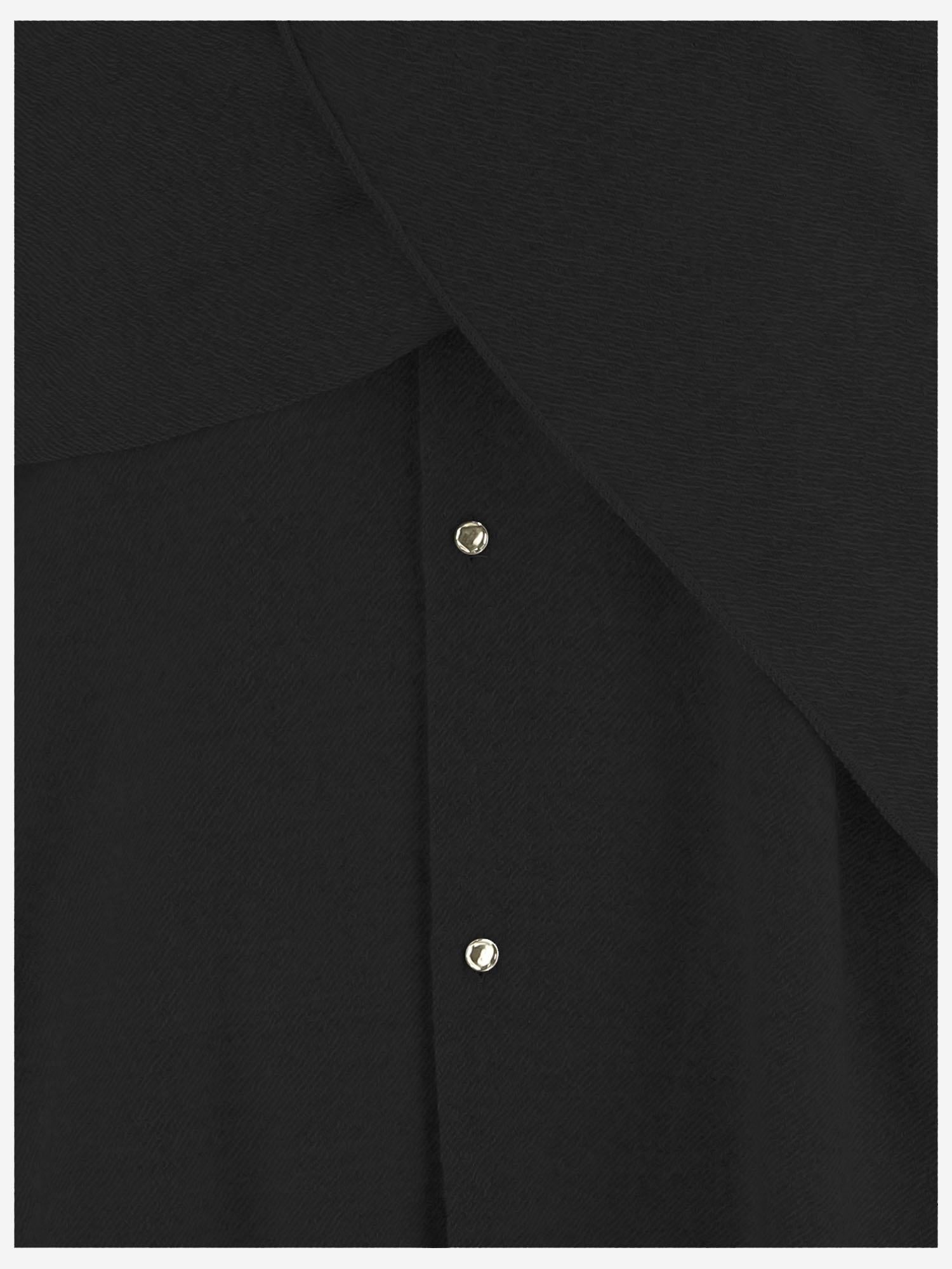 CAMICIA IN LANA CON SCIALLE COORDINATO WSH24 FAW280099 DARKPARK 