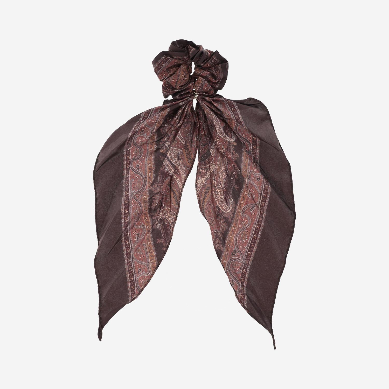 SCRUNCHIE CASSANDRE IN TWILL DI SETA 823467 3YR756389 SAINT LAURENT 