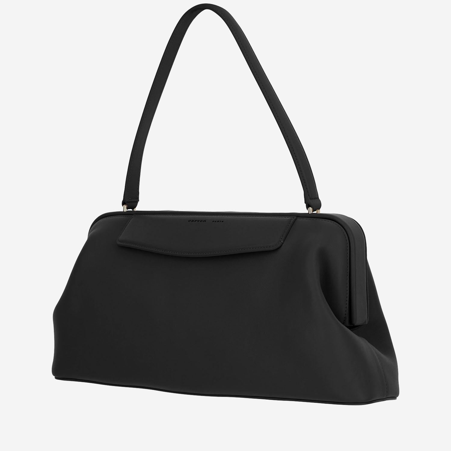 BORSA CARMEN IN PELLE 6251161237 DEEPBLACK CARVEN 