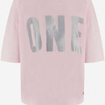 T-SHIRT IN COTONE CON LOGO ALAN LIGHTPINK ONE TEE 