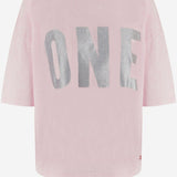 T-SHIRT IN COTONE CON LOGO ALAN LIGHTPINK ONE TEE 
