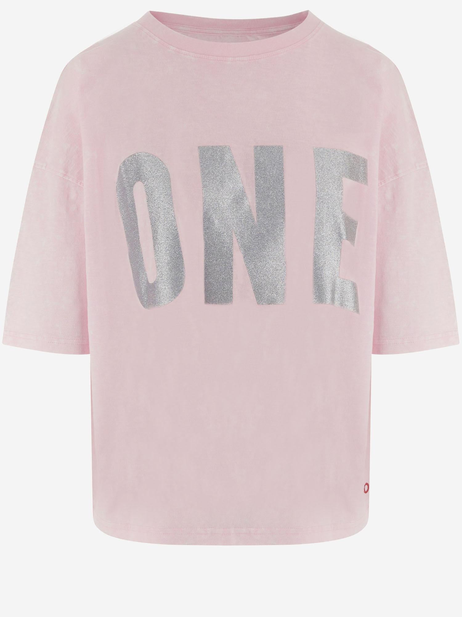T-SHIRT IN COTONE CON LOGO ALAN LIGHTPINK ONE TEE 