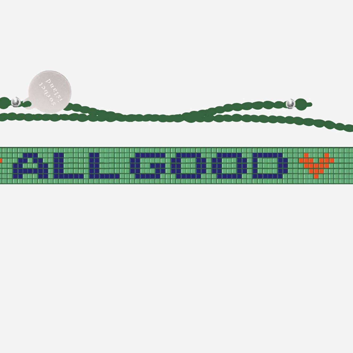 BRACCIALE DI PERLINE IN VETRO ALLGOOD  SORBET ISLAND 