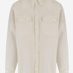 CAMICIA IN MISTO LANA E VISCOSA UJK224CU0001 185 AMI 