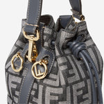 BORSA MON TRESOR CON MOTIVO FF 8BS109 AUT4F1UJ5 FENDI 