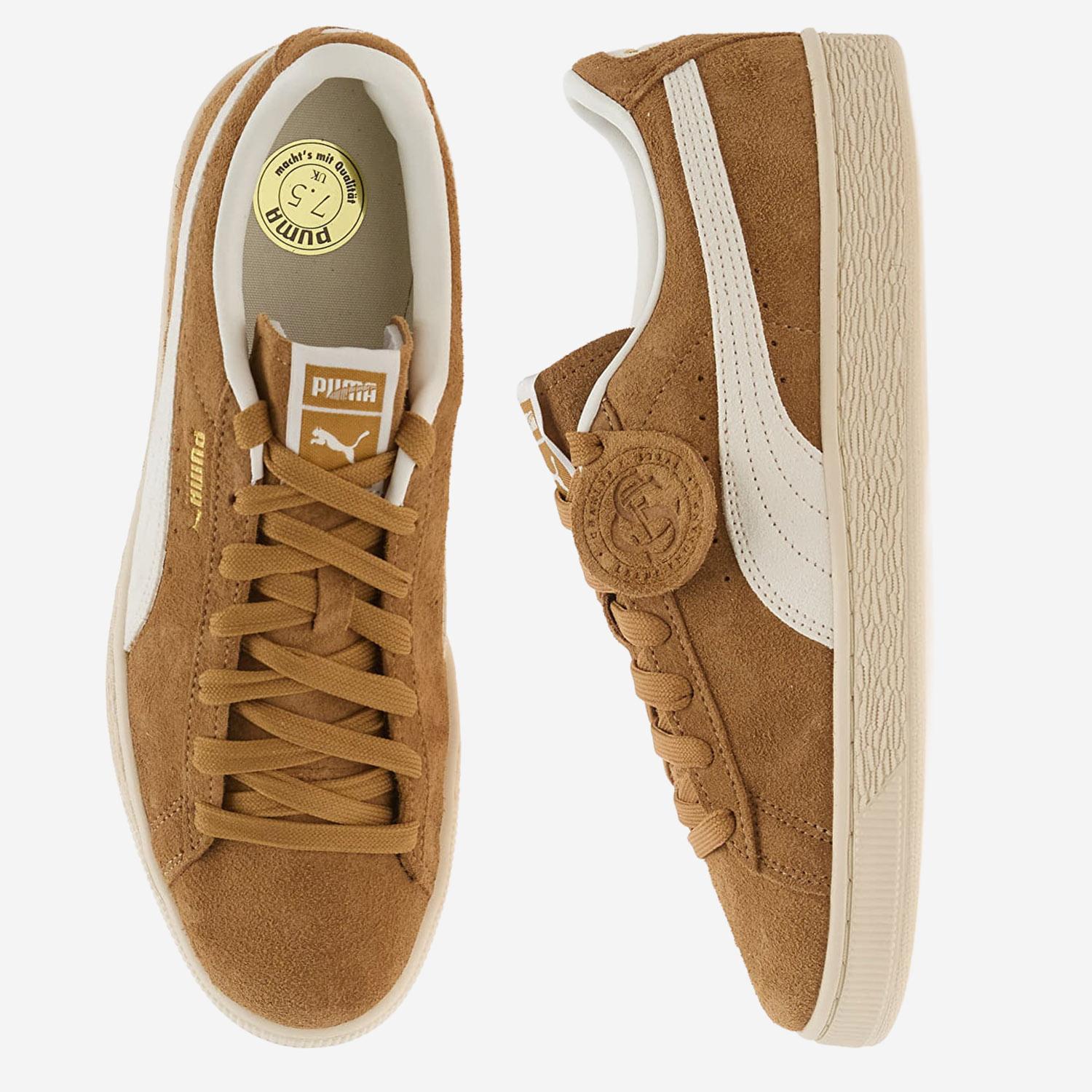 SNEAKERS SUEDE CHARLES CON DETTAGLI IN PELLE 40376703 HONEYBUTTERWHITE PUMA 