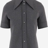 CAMICIA IN MISTO LANA CON COLLETTO AMPIO 836442 Z7AY91088 GUCCI 