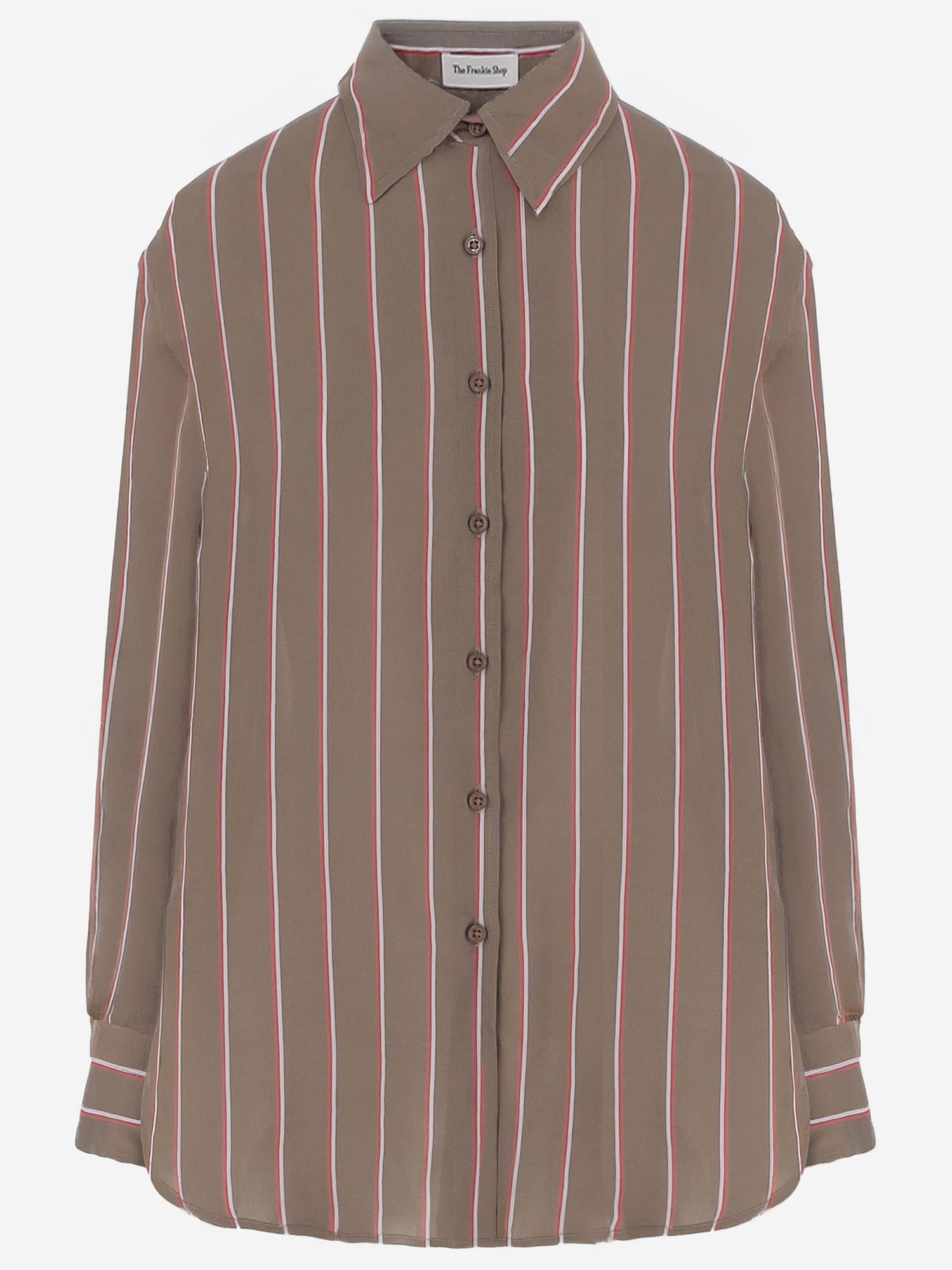 CAMICIA IN VISCOSA E SETA A RIGHE CHFS21925 279 THE FRANKIE SHOP 