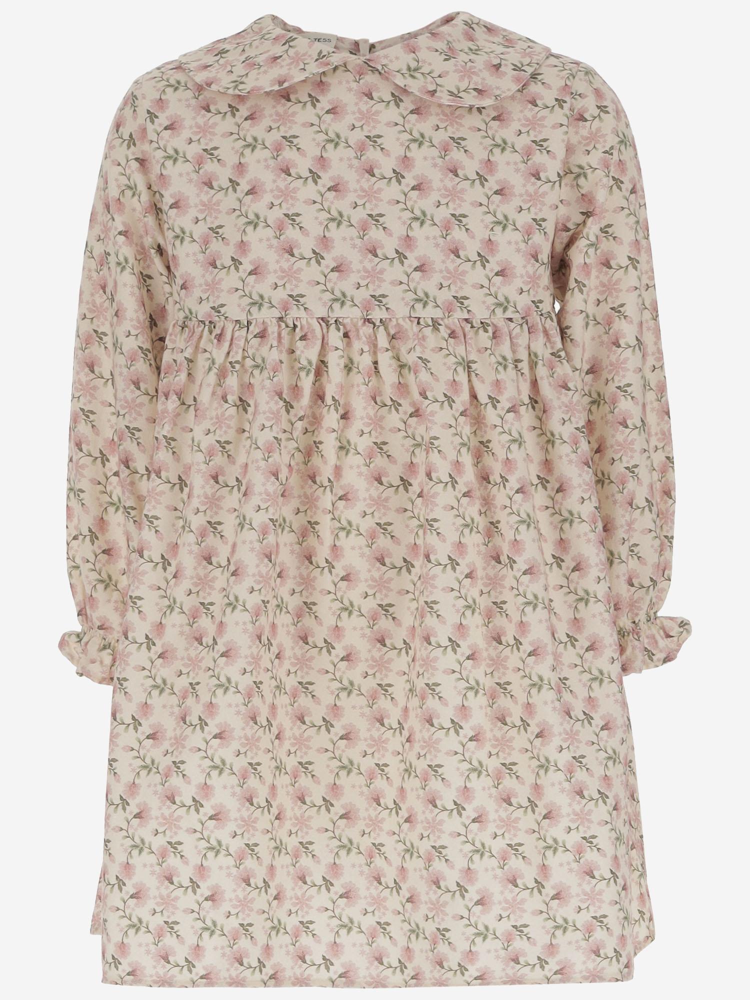 ABITO IN COTONE CON MOTIVO FLOREALE 01548134 066 BABE & TESS BAMBINO 