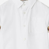 CAMICIA IN COTONE CON MOTIVO CHECK 8117167 WHITE BURBERRY KIDS 