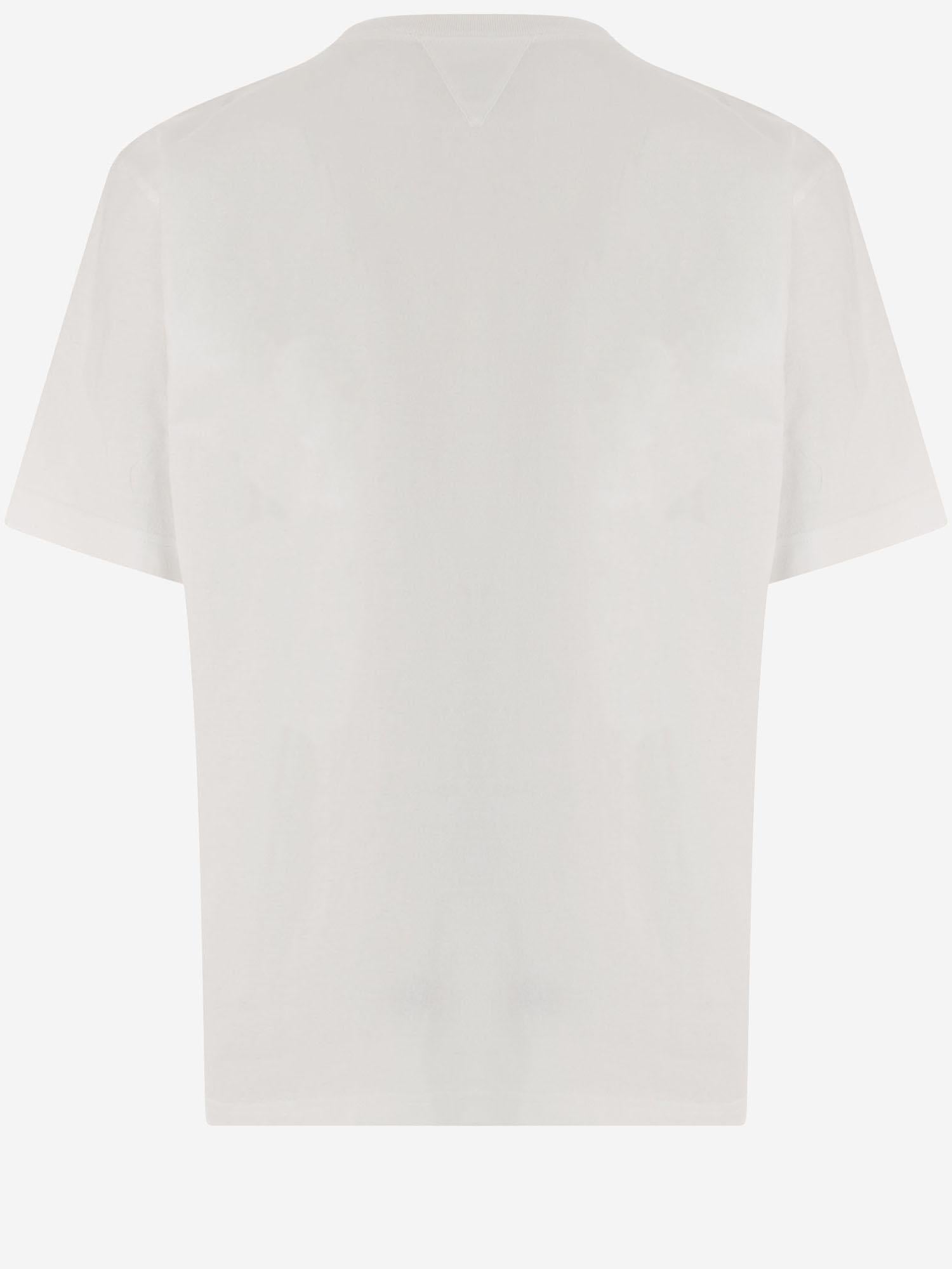 T-SHIRT IN COTON CON RICAMO 864789 V6F409000 BOTTEGA VENETA 