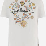 T-SHIRT IN COTONE CON STAMPA 80PAHT28 CJ500003 JUST CAVALLI 