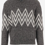MAGLIONE IN MISTO ALPACA MG000188U 702959487 HERNO 