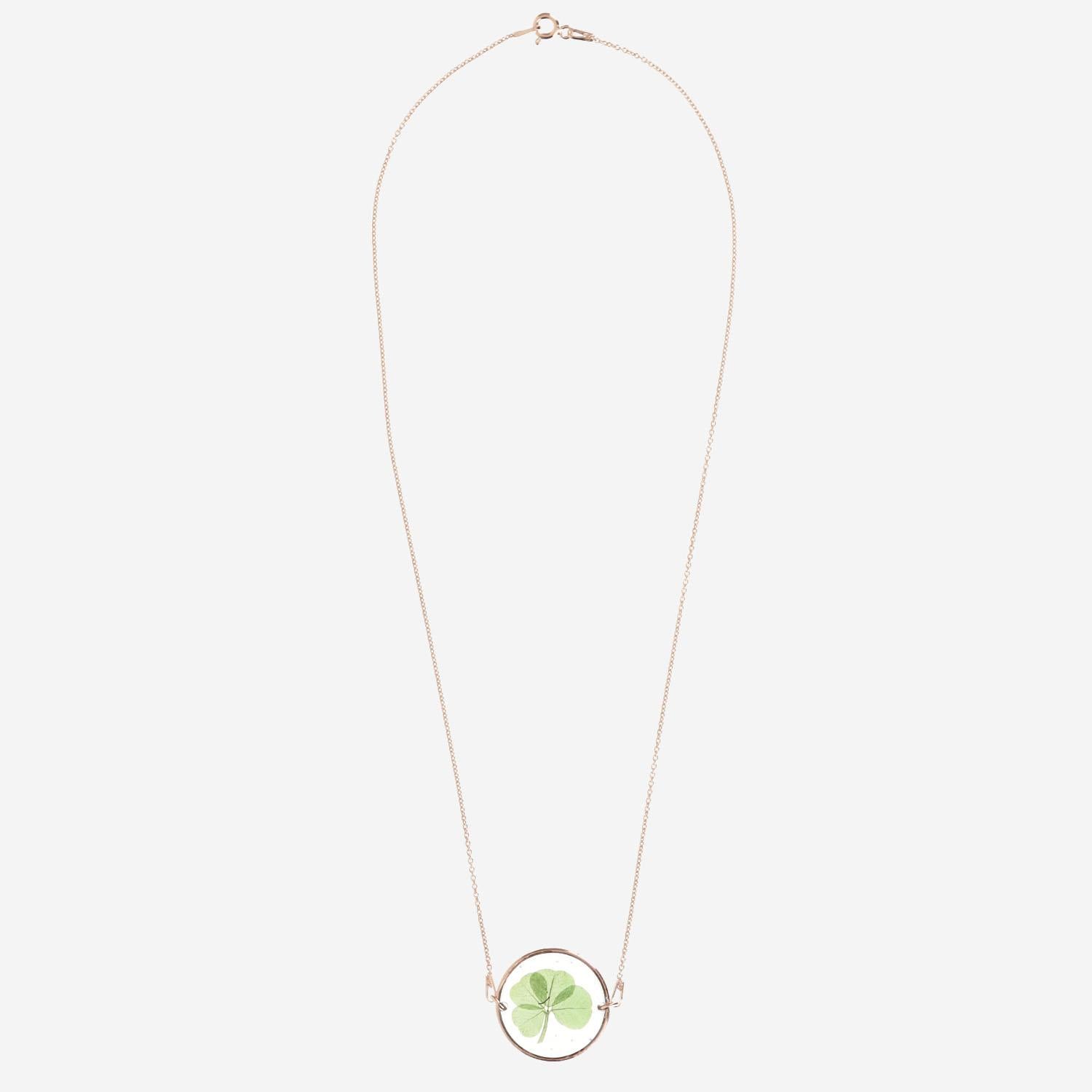 COLLANA IN ARGENTO 122.112MR 20MMROSE CARRE DE TREFLES 