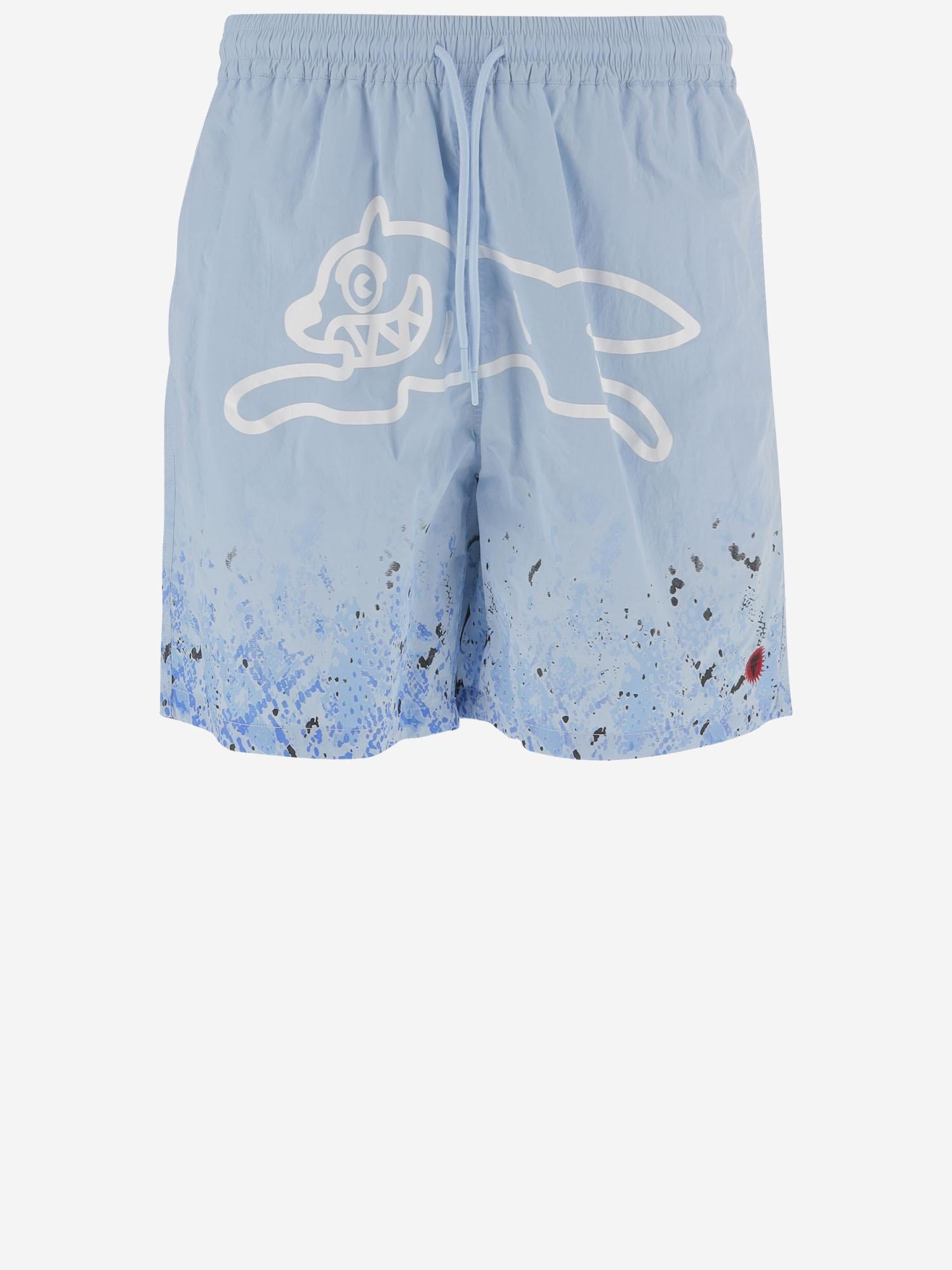 SHORTS DA BAGNO IN NYLON CON STAMPA IC26113 BLUE ICECREAM 