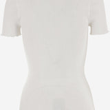 T-SHIRT CON SCOLLO A BARCA IN COTONE CH25WJH02185 101 CHLOE 