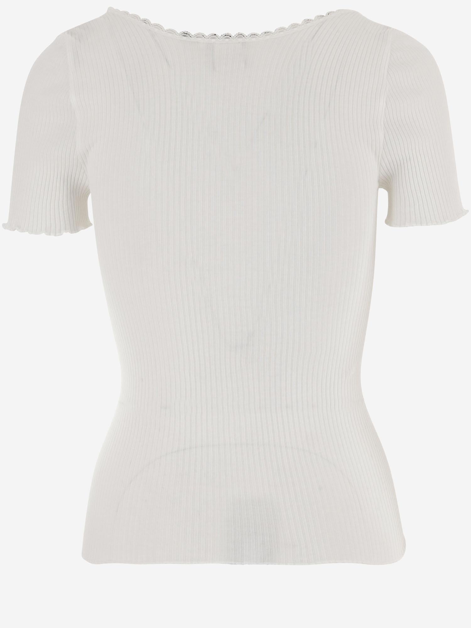 T-SHIRT CON SCOLLO A BARCA IN COTONE CH25WJH02185 101 CHLOE 