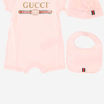 SET TUTINA BAVAGLINO E BERRETTO CON LOGO 548249 X3L645861 GUCCI KIDS 