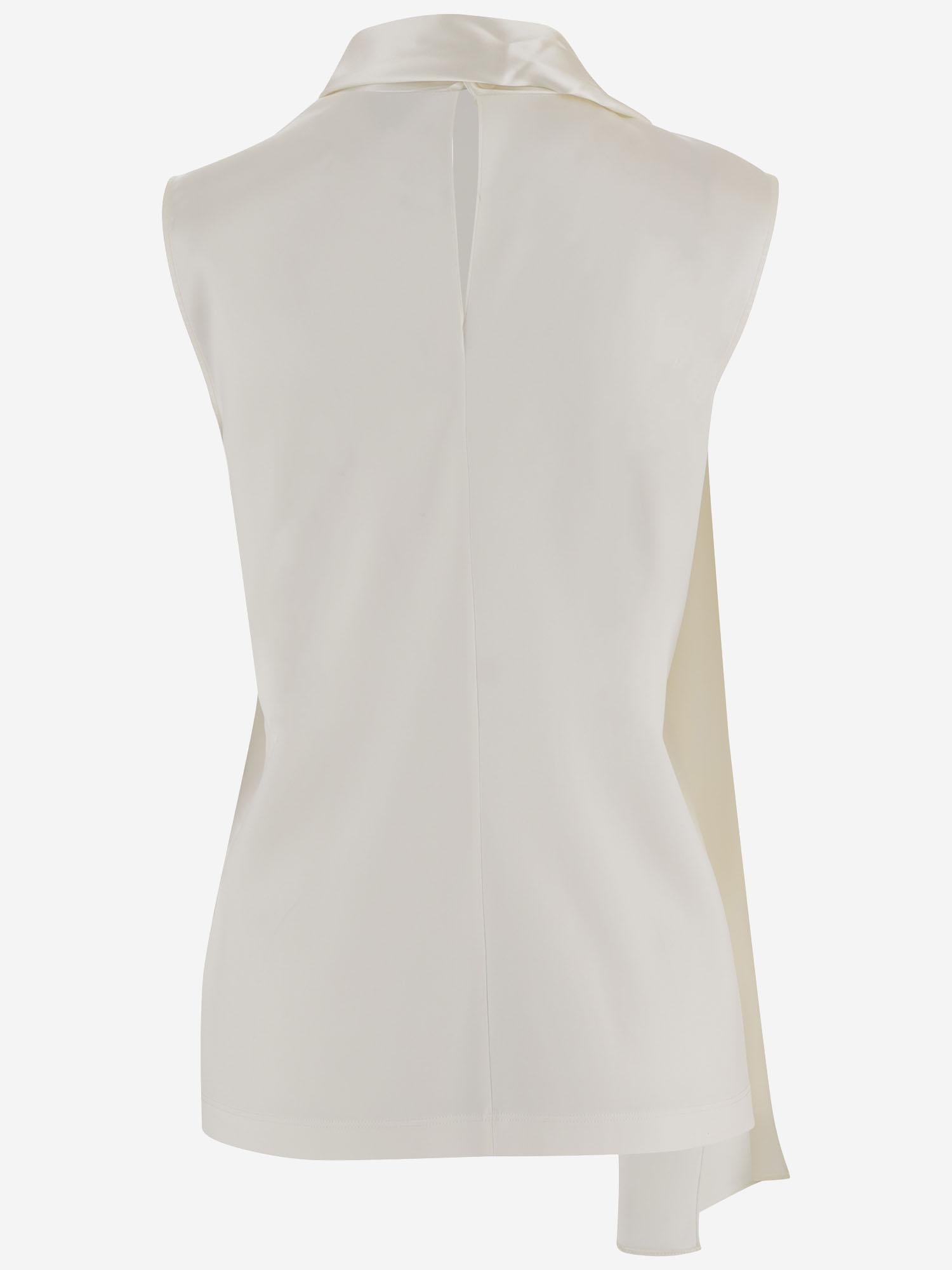 TOP IN RASO DI SETA STRETCH 871259 V6KR09000 BOTTEGA VENETA 