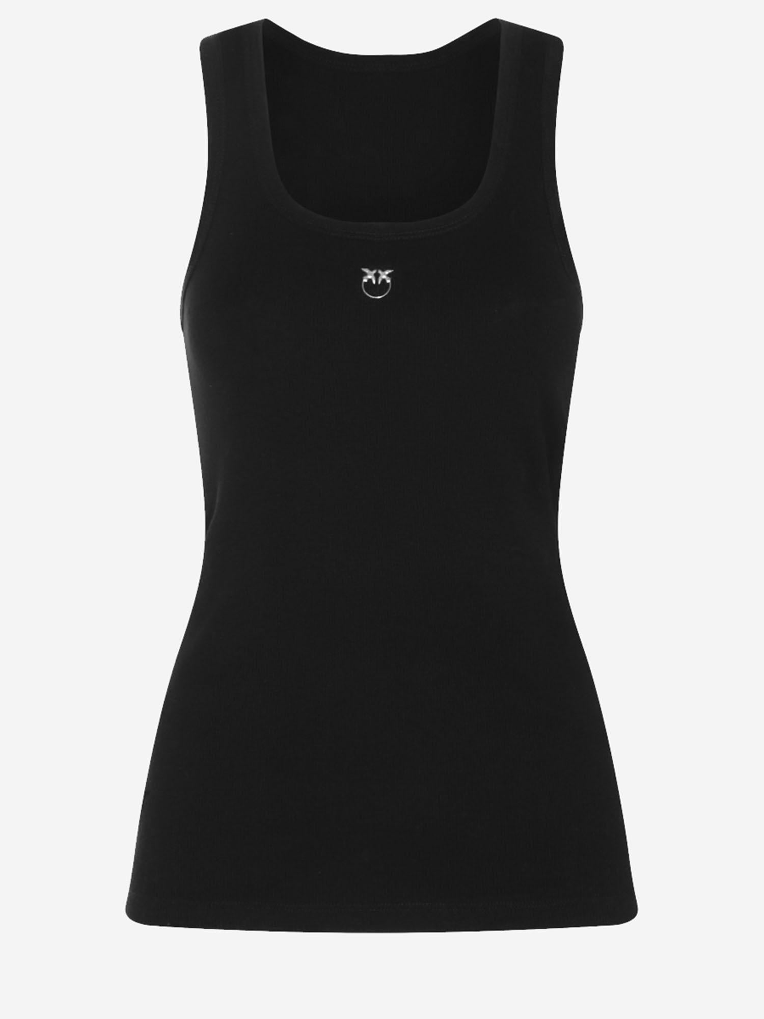 CANOTTA CALCOLATORE IN COTONE STRETCH 100807 A338Z99 PINKO 