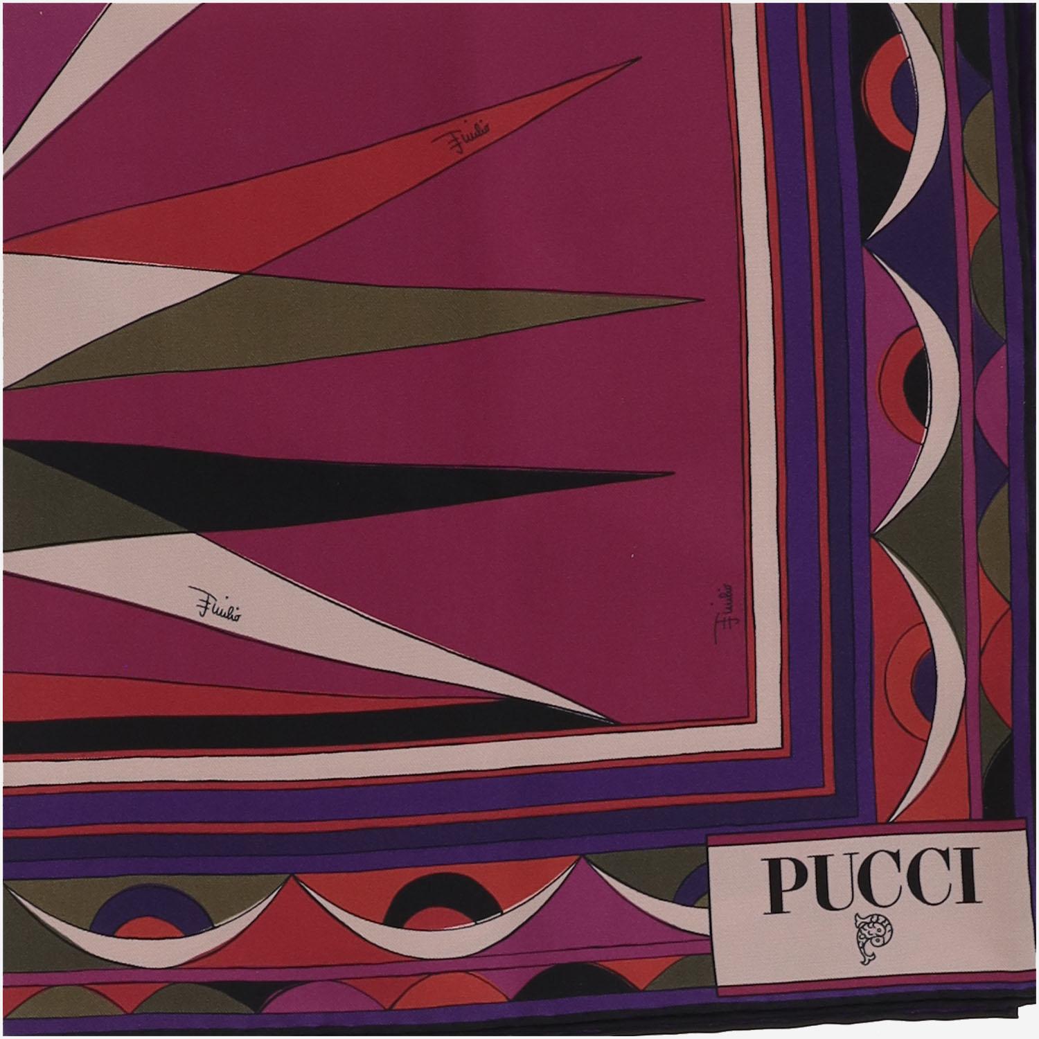Foulard in seta con stampa grafica 5UGB50 5UC151 EMILIO PUCCI 