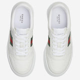 Sneakers in pelle con banda web 848307 UPG409064 GUCCI 