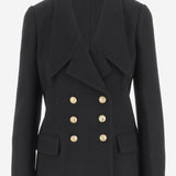 GIACCA DOPPIOPETTO IN LANA BOUCLÉ CH25AVE22935 001 CHLOE 