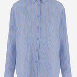 CAMICIA IN MISTO VISCOSA CON MOTIVO A RIGHE CHFS22078 923 THE FRANKIE SHOP 