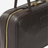 BORSA BEAU IN PELLE CON LOGO 5BB172 2CRWF0NBL MIU MIU 