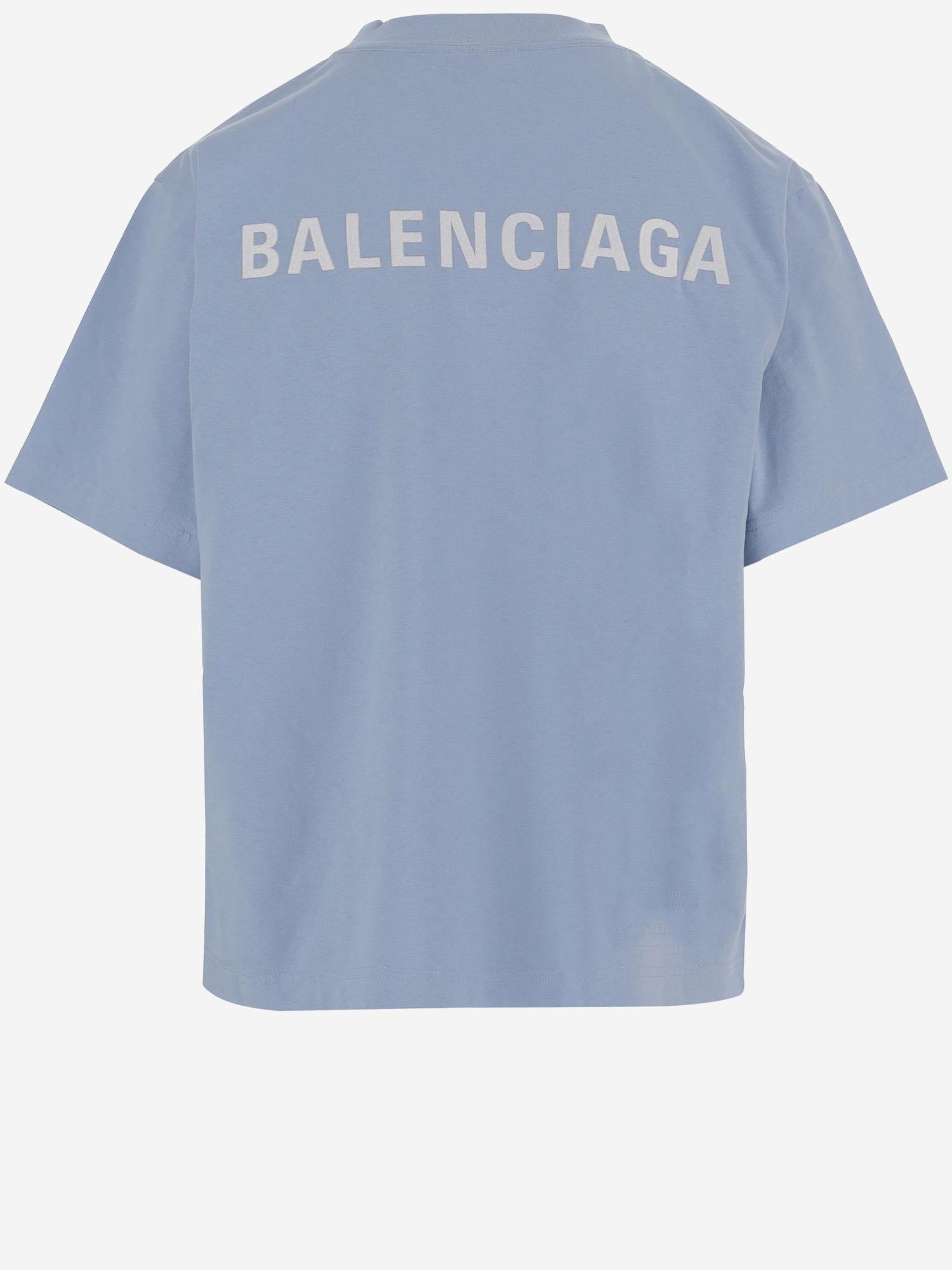 T-SHIRT IN COTONE CON LOGO 850990 TTVJ14773 BALENCIAGA 