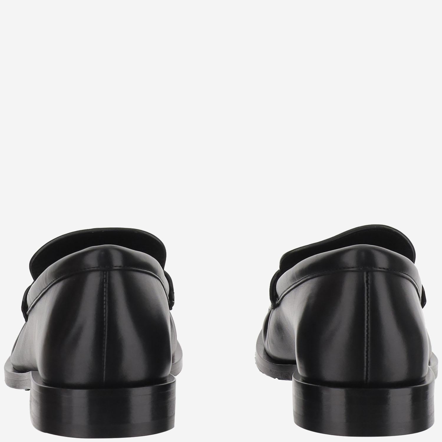 MOCASSINI CADET IN PELLE 8111868 BLACK BURBERRY 
