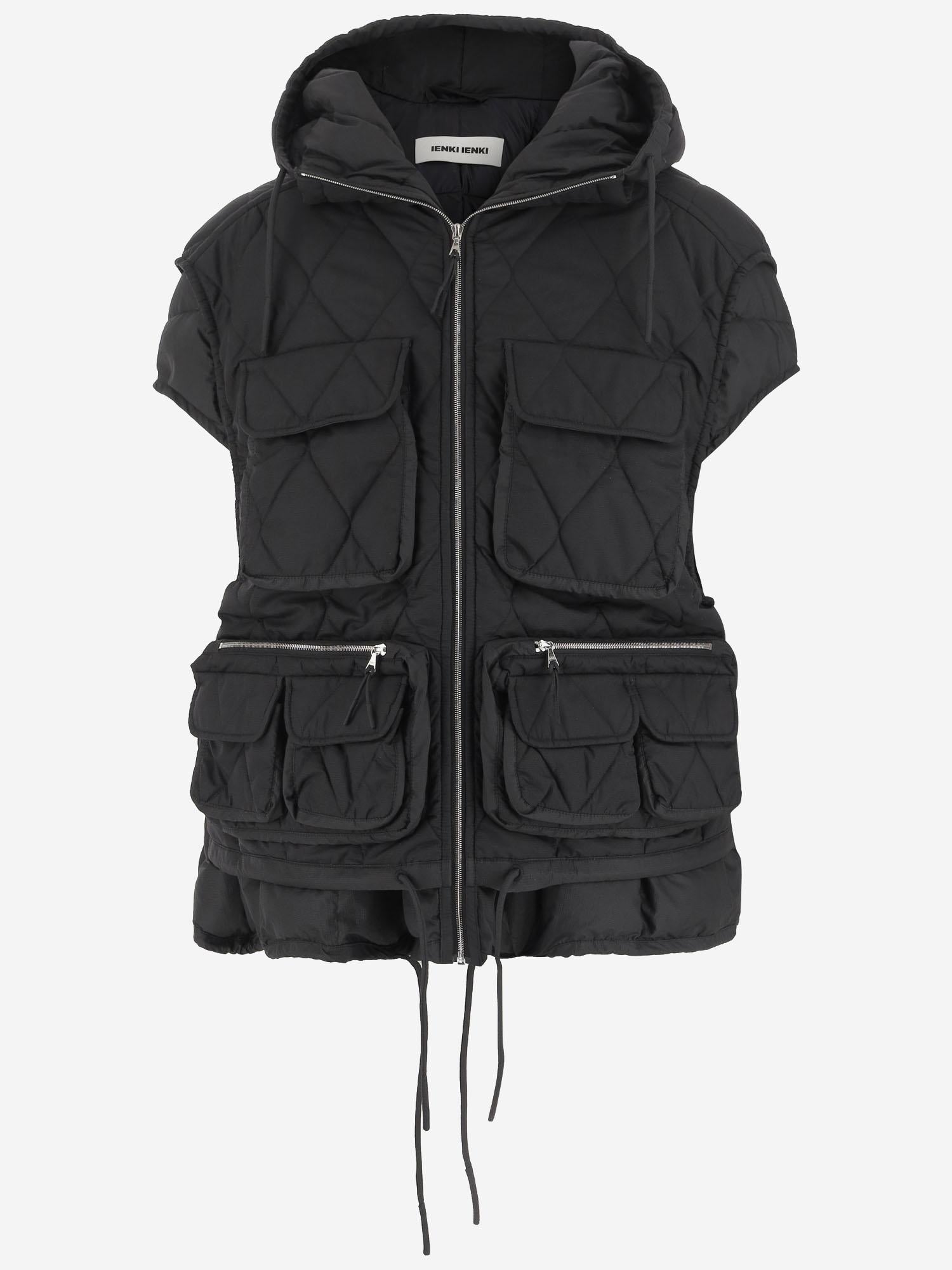 GILET EMBER IN NYLON EMBER VEST KETCHUPBLACK IENKI IENKI 