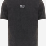 T-SHIRT IN COTONE CON STAMPA LOGO 1111LUCKBASICTEE BLACK 11:11 L.U.C.K. 