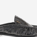 MULES LE LOAFER IN PELLE D'ANGUILLA 869742 0WXAF1000 SAINT LAURENT 