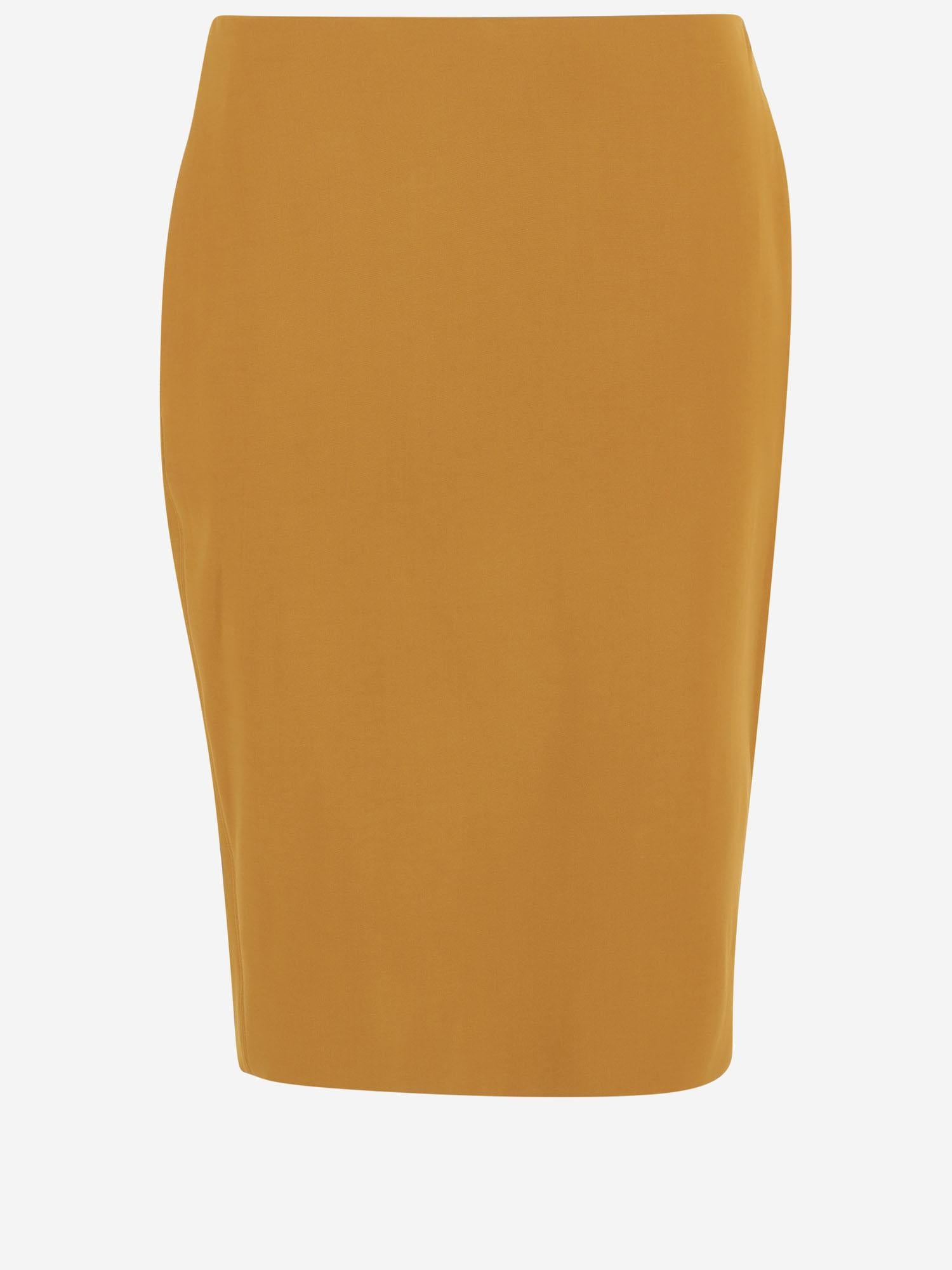 GONNA A MATITA IN SATIN 852654 Y5J197746 SAINT LAURENT 