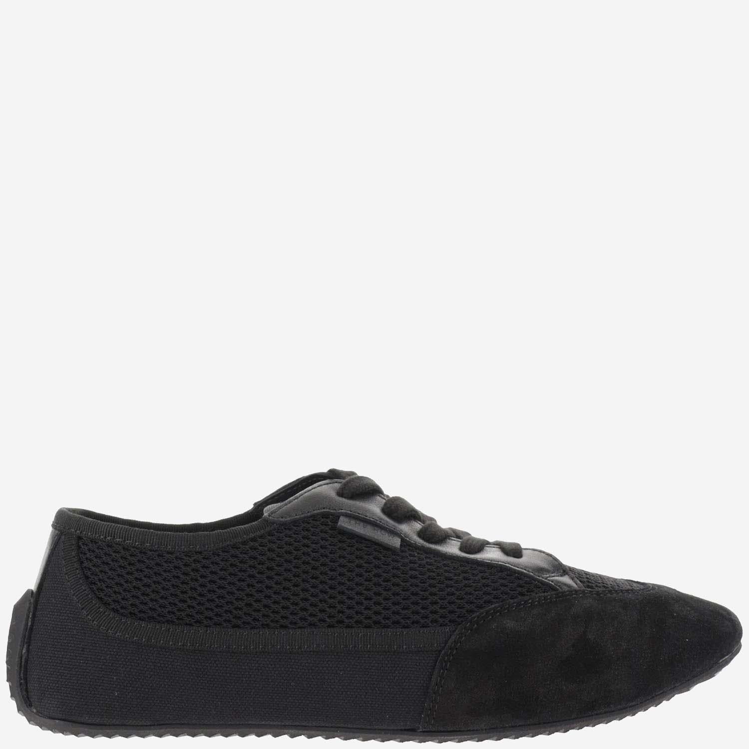 BONNIE SNEAKERS IN TELA E PELLE SCAMOSCIATA F1391V20L25 BLBL THE ROW 