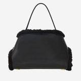 BORSA A SPALLA HUG SOFT 21A443 001NEROTESTADIMORO SALVATORE FERRAGAMO 