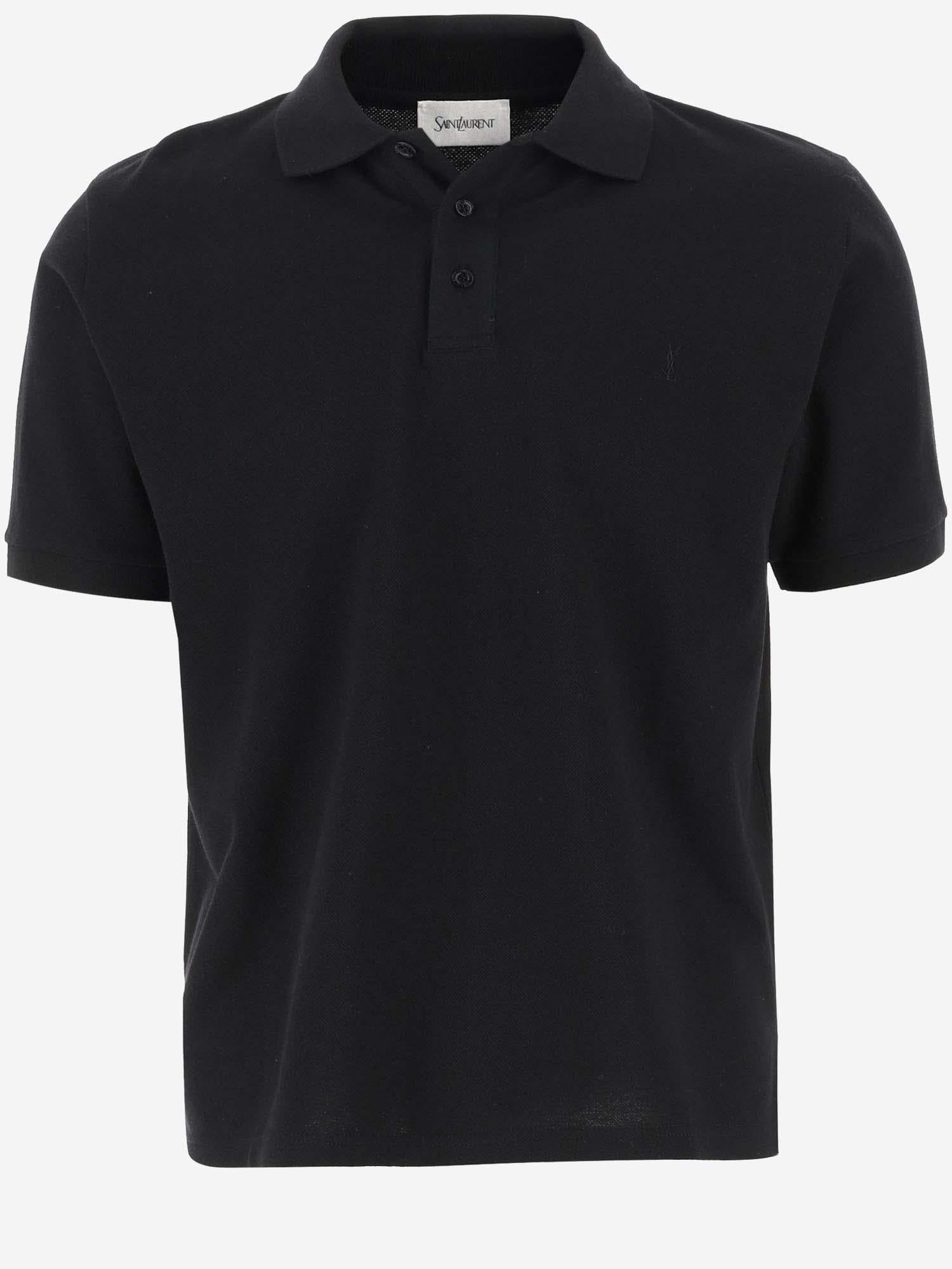 POLO IN MISTO COTONE CON LOGO 798944 Y37HC1000 SAINT LAURENT 