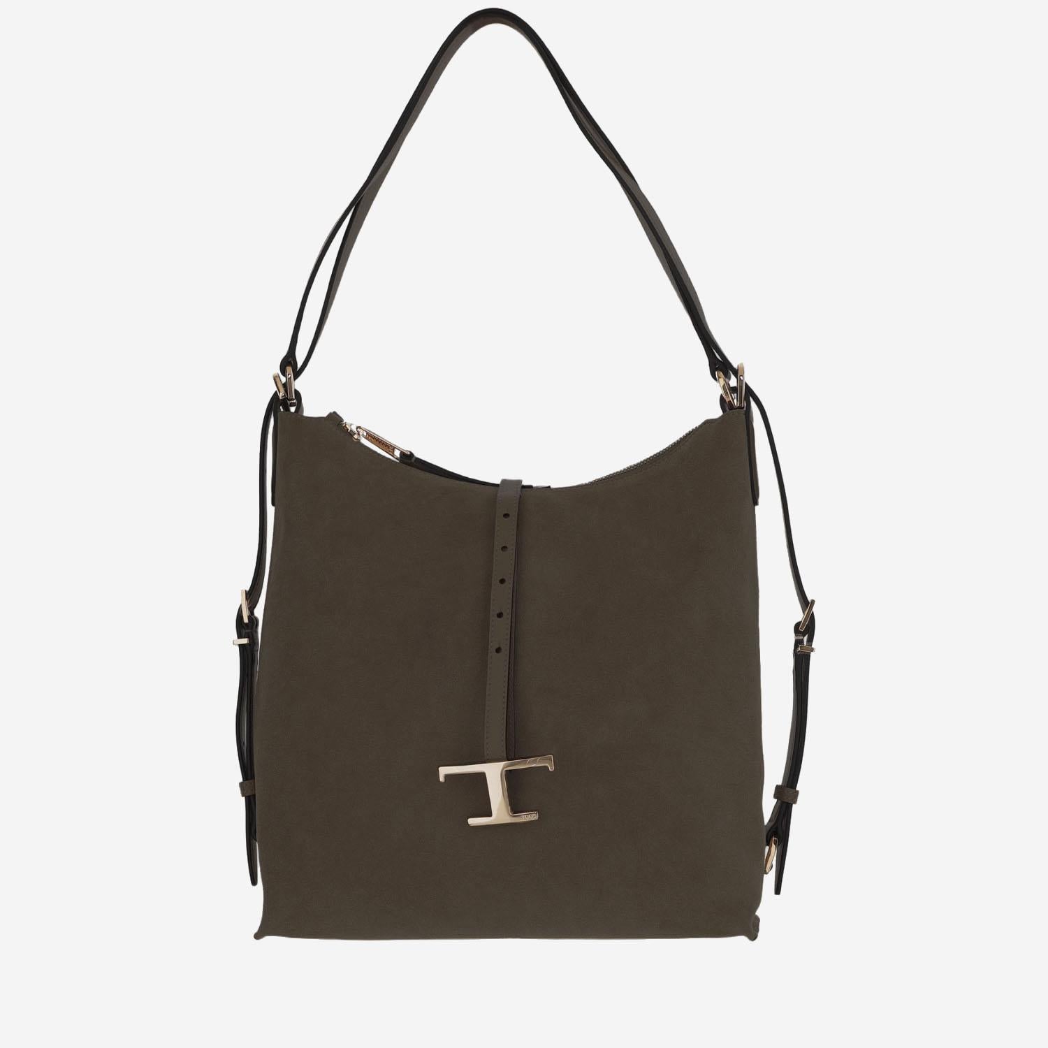 BORSA A SPALLA IN PELLE SCAMOSCIATA XBWTSEW0200P3A S808 TODS 