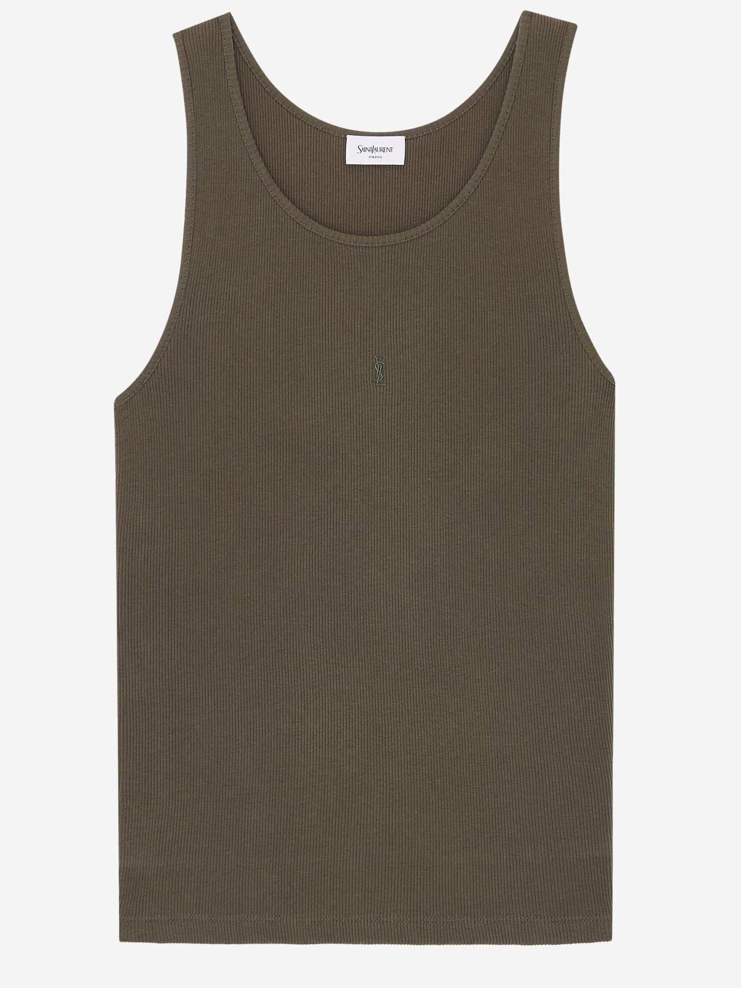 TANK TOP CASSANDRE IN COTONE 842992 Y37EC1365 SAINT LAURENT 