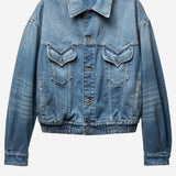 GIACCA IN DENIM DI COTONE 1023603 1A179212DC50 VERSACE 