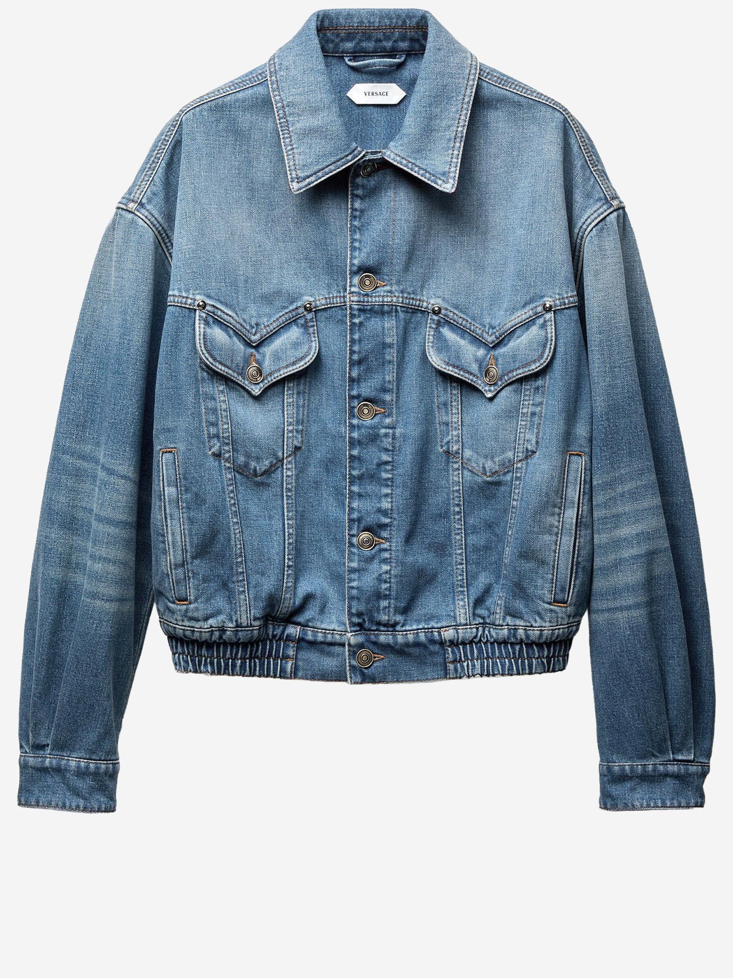 GIACCA IN DENIM DI COTONE 1023603 1A179212DC50 VERSACE 